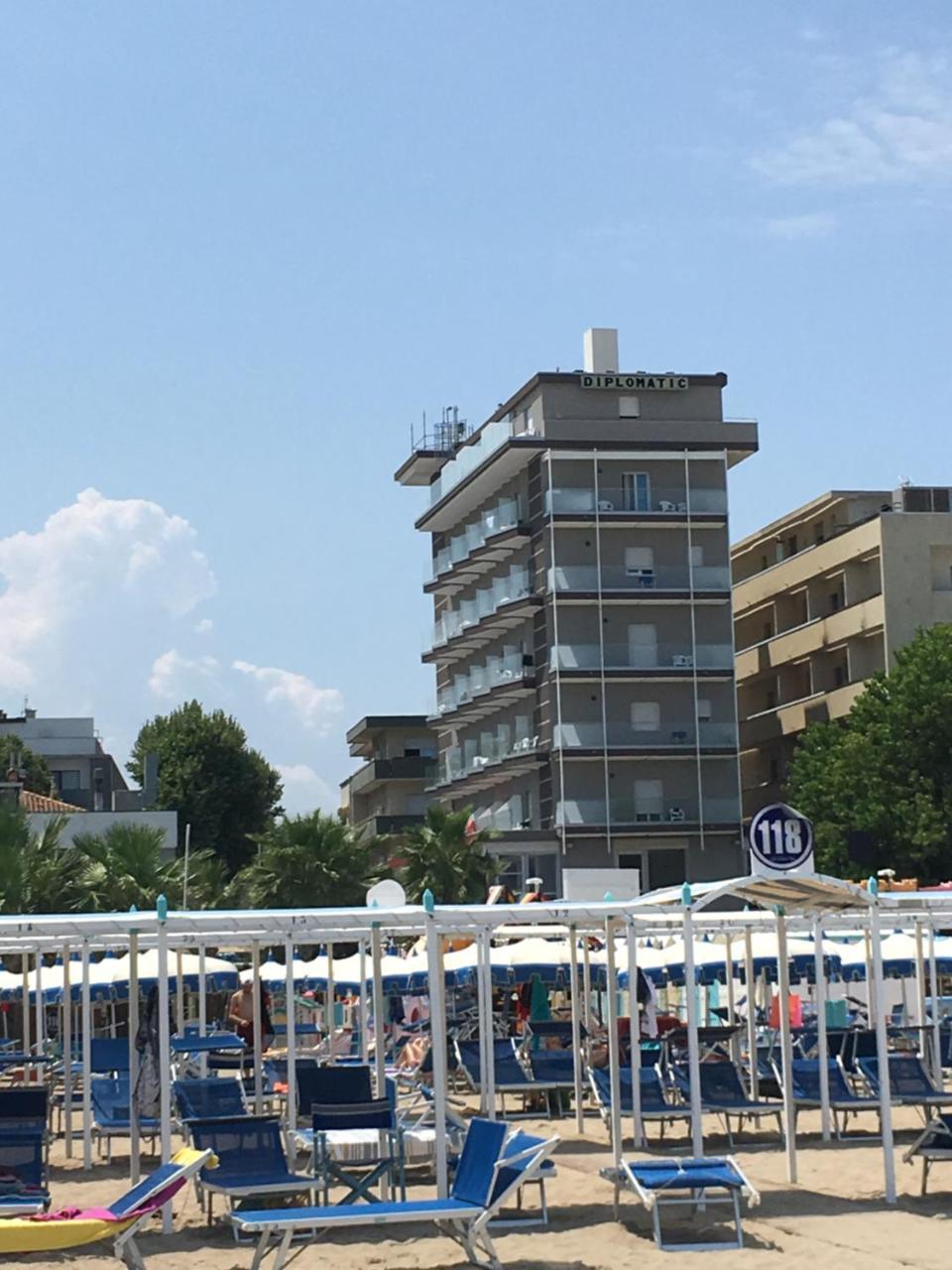 Hotel Diplomatic Riccione Exteriör bild